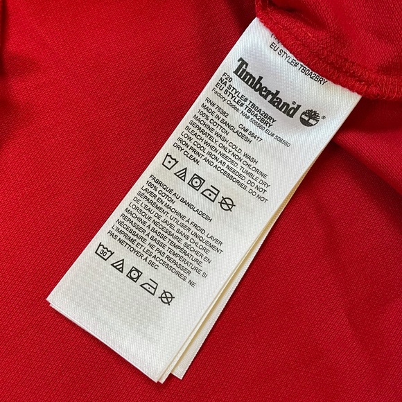 Timberland Men’s Red Polo Shirt - Picture 4 of 5